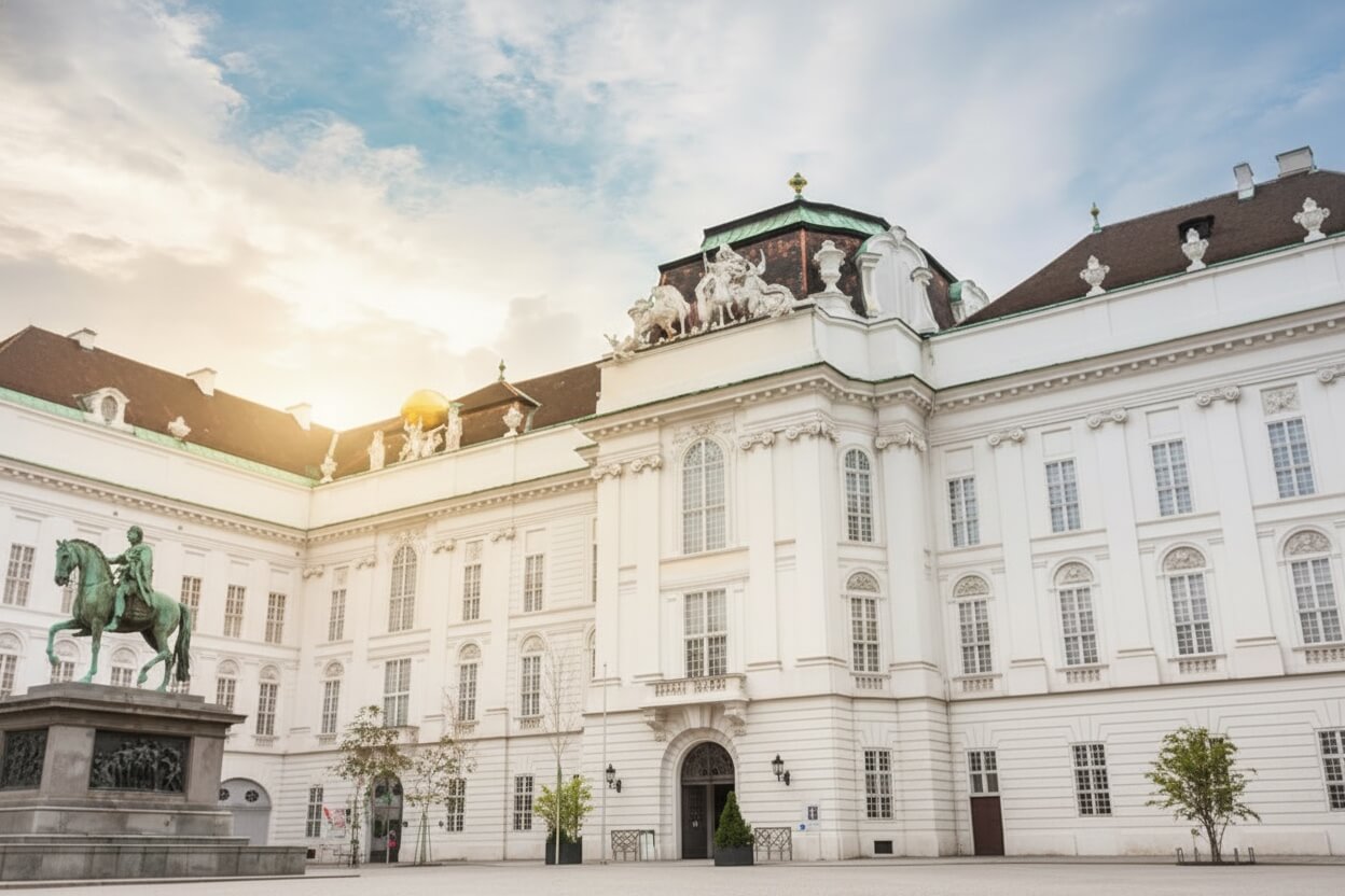 Michaelerplatz — Palacio Hofburg Viena